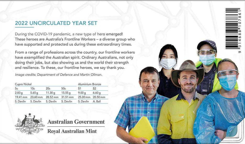 2022 Frontline Workers Six Coin Set