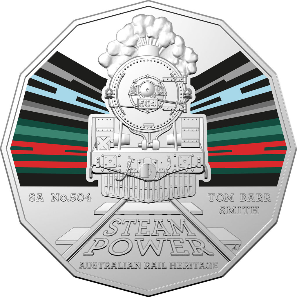 2022 50 Cent Coin Australian Steam Power - South Australia Tomm Barr Smith