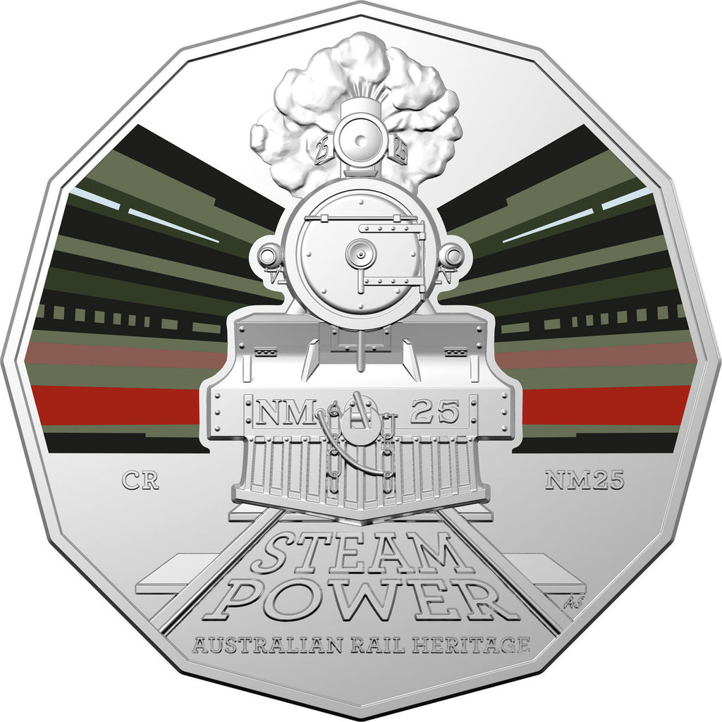 2022 50 Cent Coin Australian Steam Power - Commonwealth Railways  NM 25