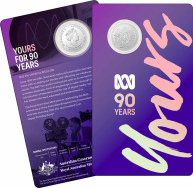 2022 90th Anniversary of ABC - 20c Uncirculated Coin