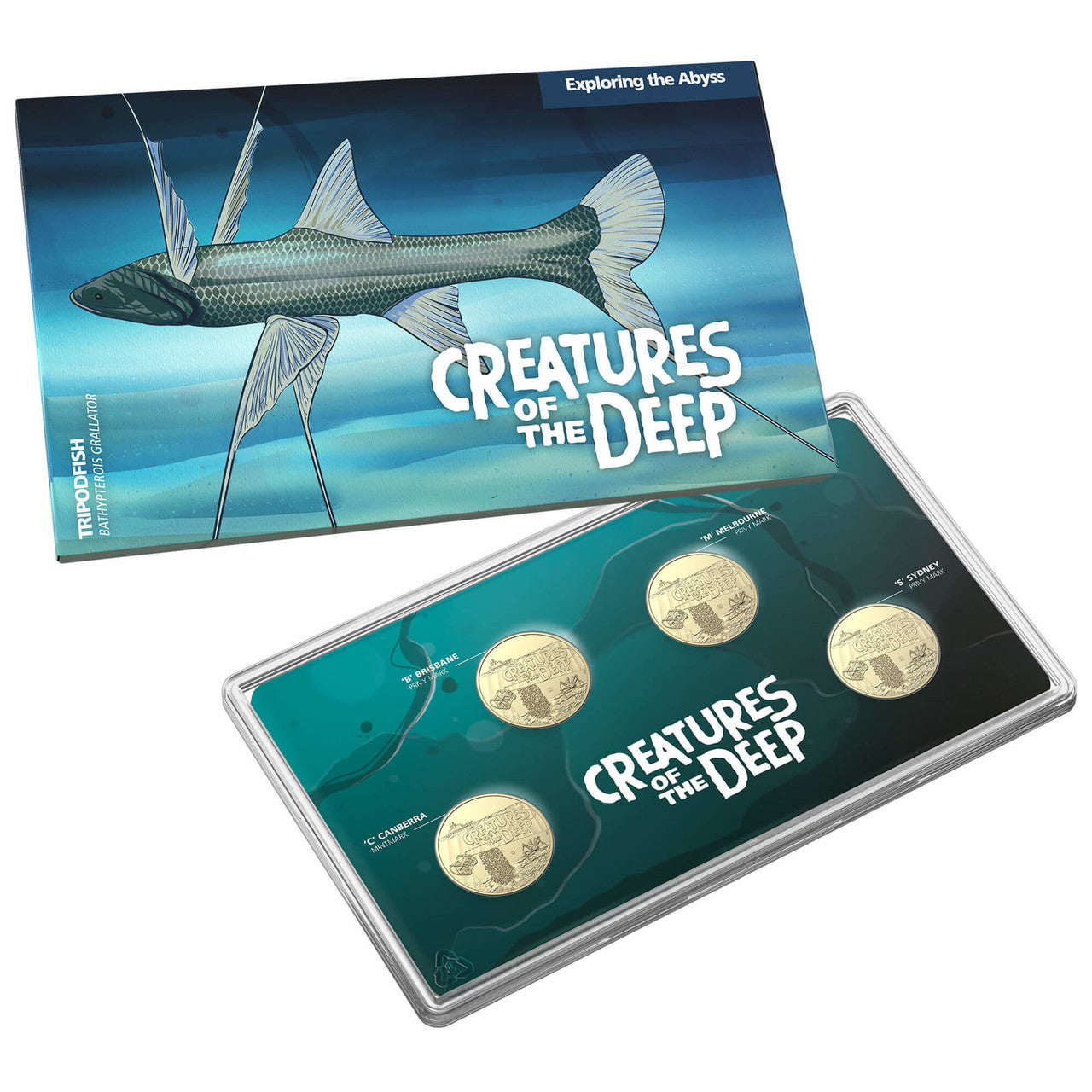2023 Creatures of the Deep - $1 Four Coin Set