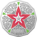 2023 Christmas Decoration - Christmas Florals 50c Coloured Uncirculated Coin