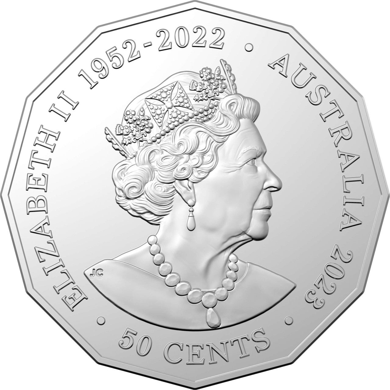 2023 Christmas Decoration - Christmas Florals 50c Coloured Uncirculated Coin