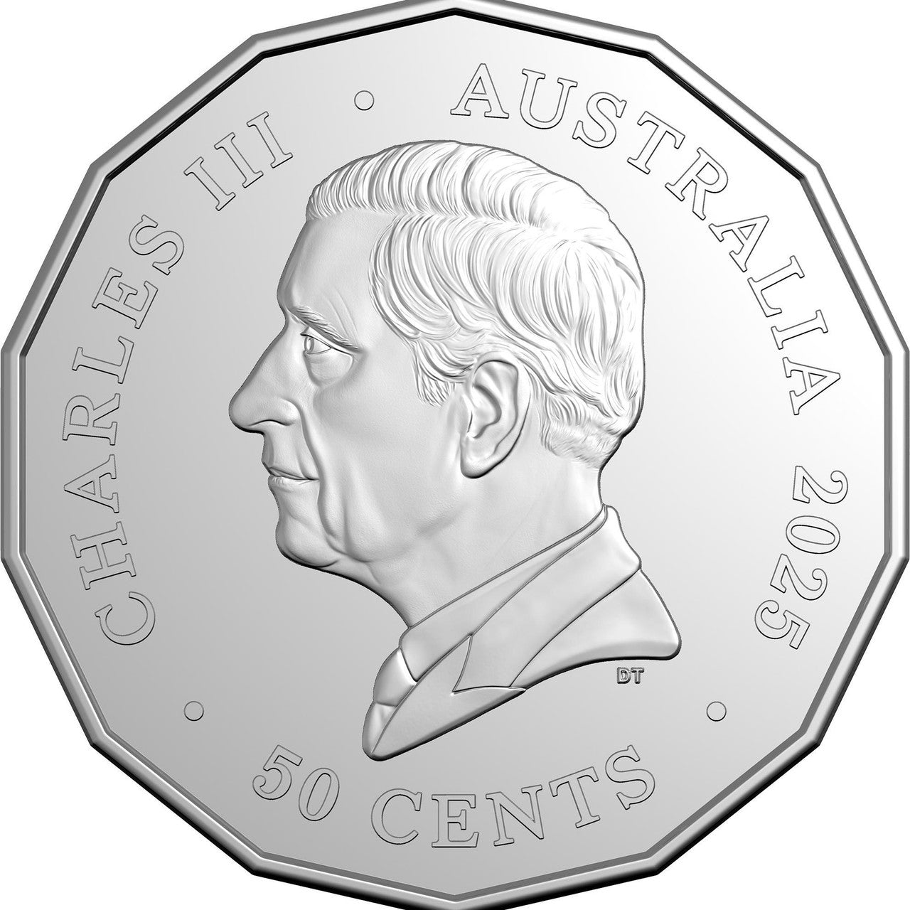 2025 Lunar Year of the Snake 50 Cents Coin - Tetradecagon