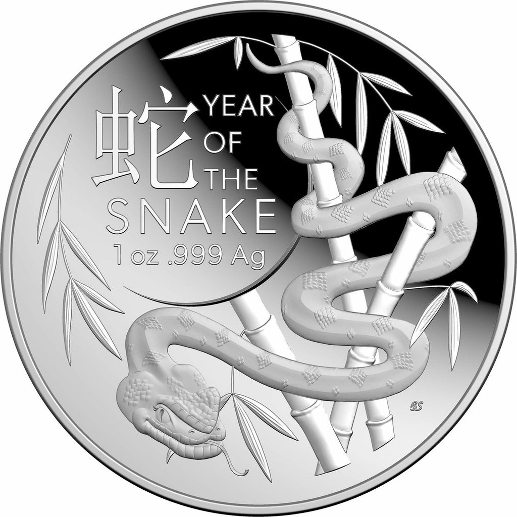 2025 Lunar Year of the Snake - Silver Proof Domed Coin