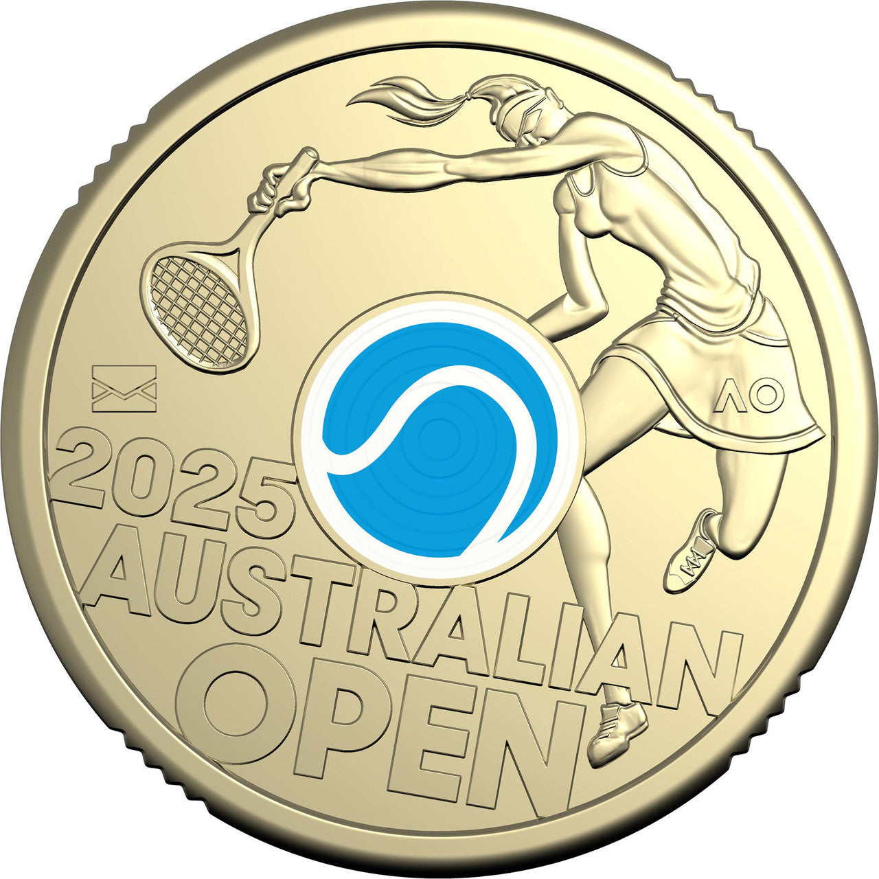 2025 Women’s Australian Open $2 Privy Mark Coin in Folder