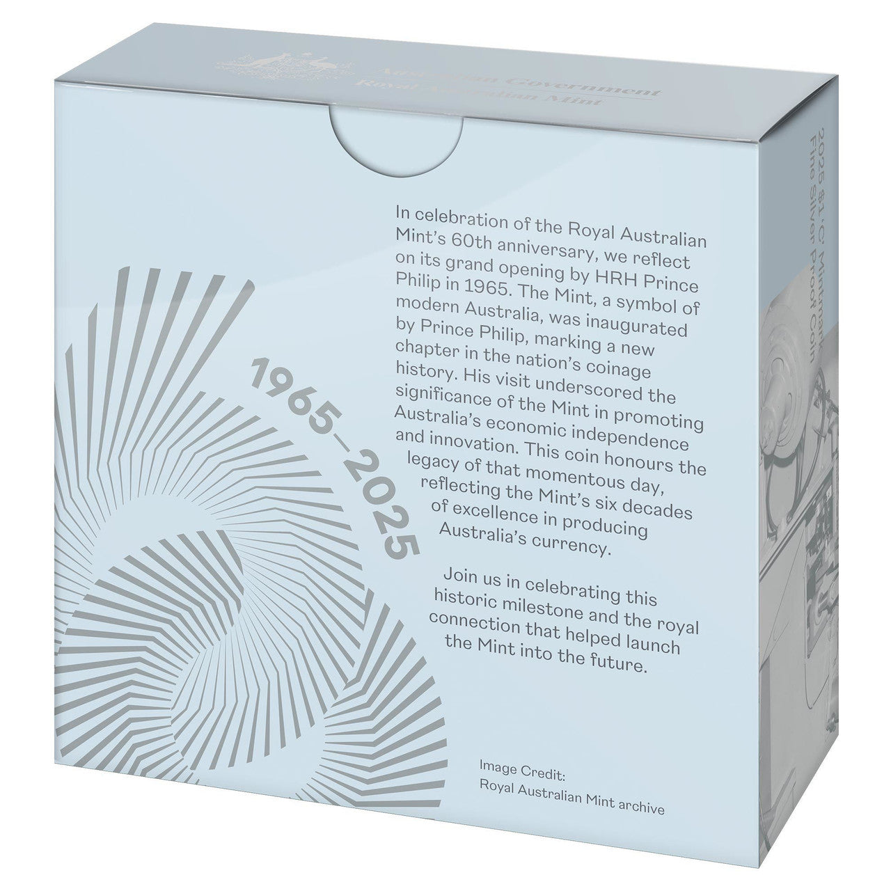 2025 60th Anniversary of the Mint - Silver Proof Coin