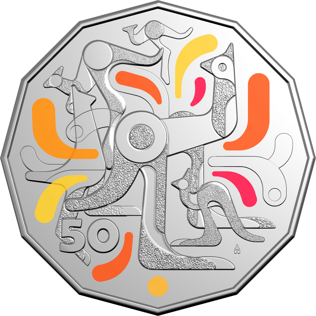 2026 Celebrations 50 Cent coin in card