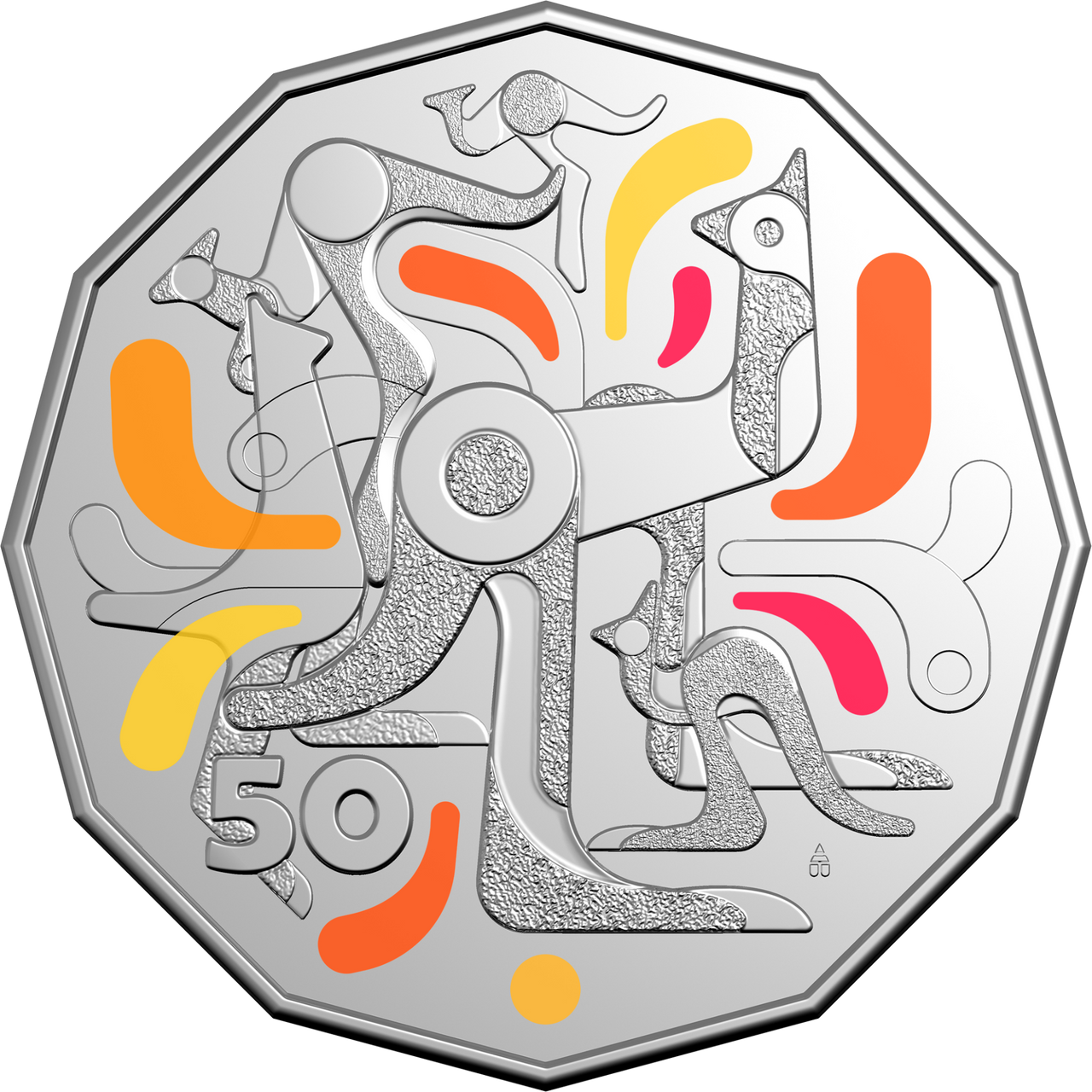 2026 Celebrations 50 Cent coin in card