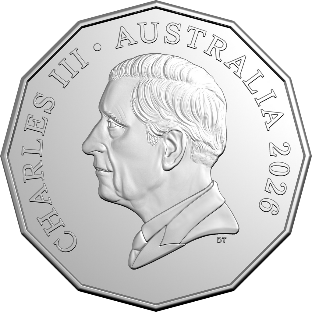 2026 Celebrations 50 Cent coin in card