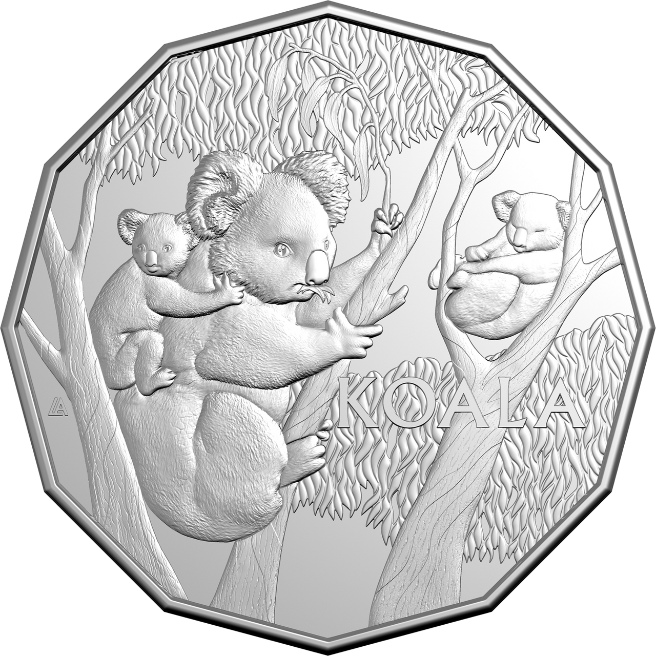 2026 Koala Series 50 Cent coin in card