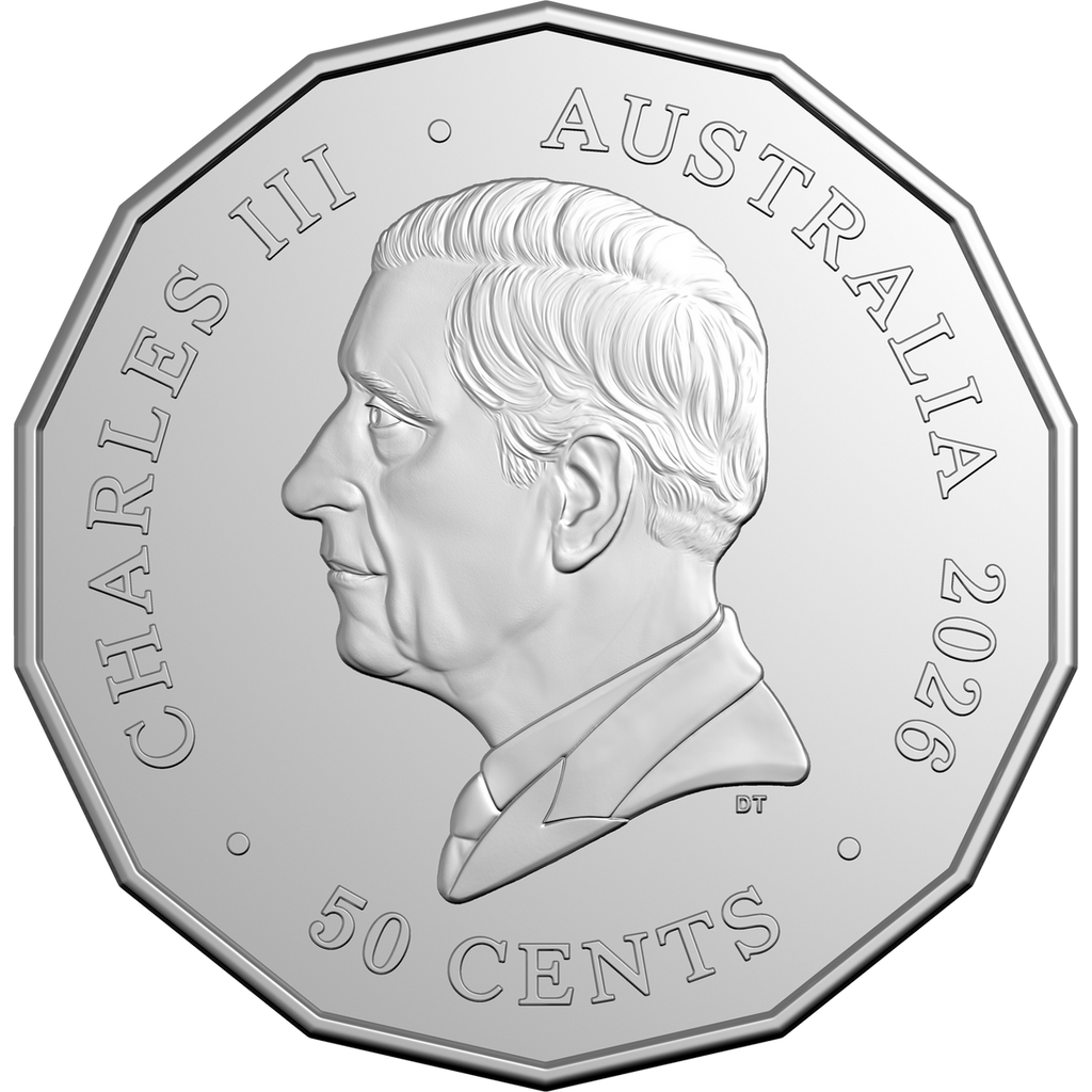 2026 Koala Series 50 Cent coin in card
