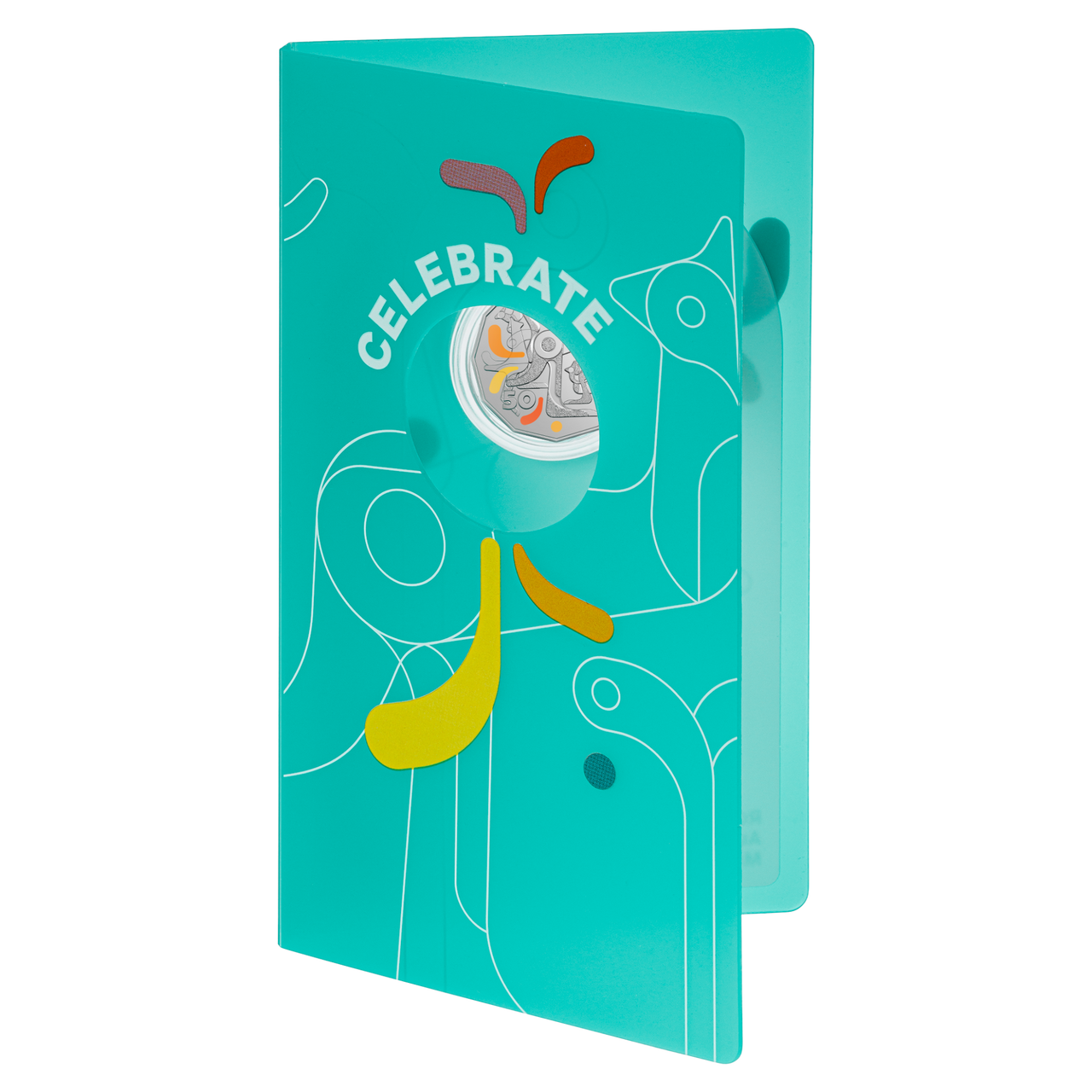 2026 Celebrations 50 Cent coin in card