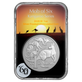 2026 Kangaroo Series Mob of 6 Roos - $1 Silver Frosted Uncirculated Coin