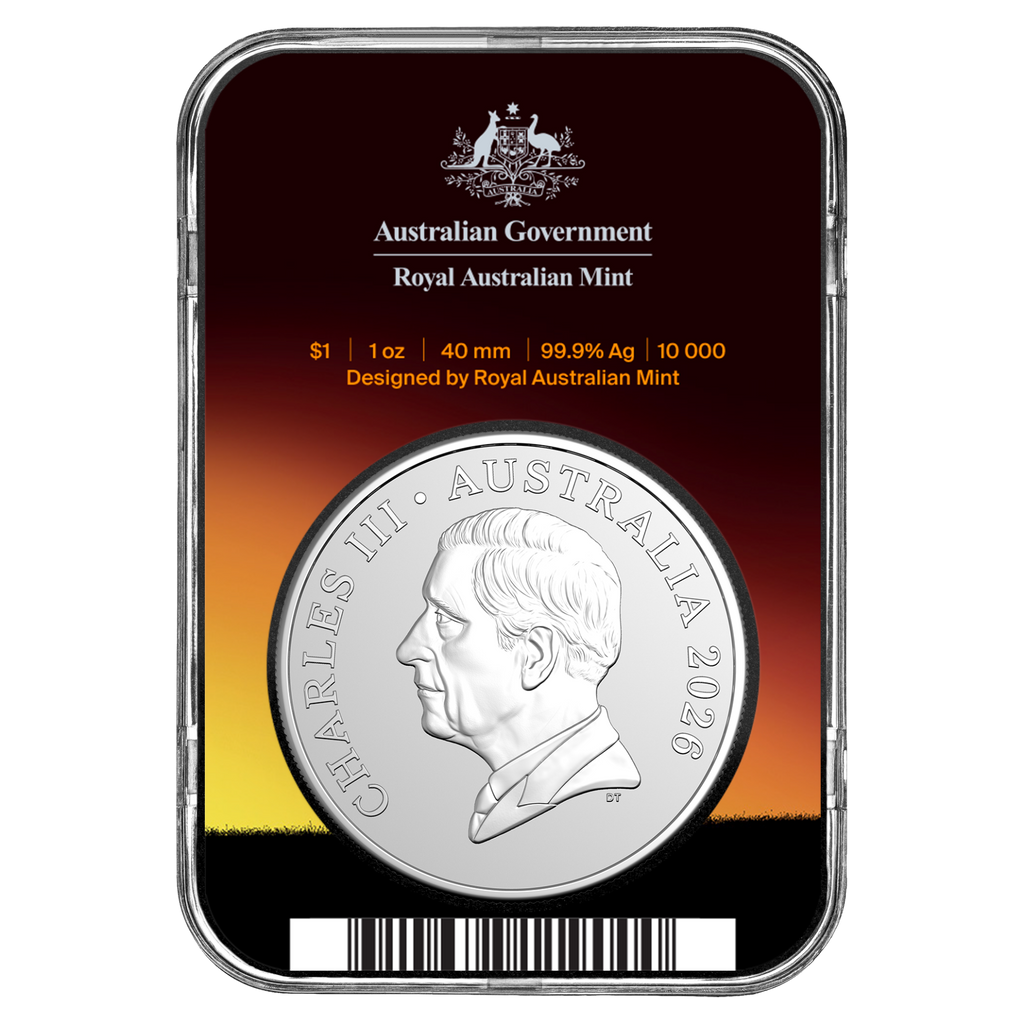 2026 Kangaroo Series Mob of 6 Roos - $1 Silver Frosted Uncirculated Coin