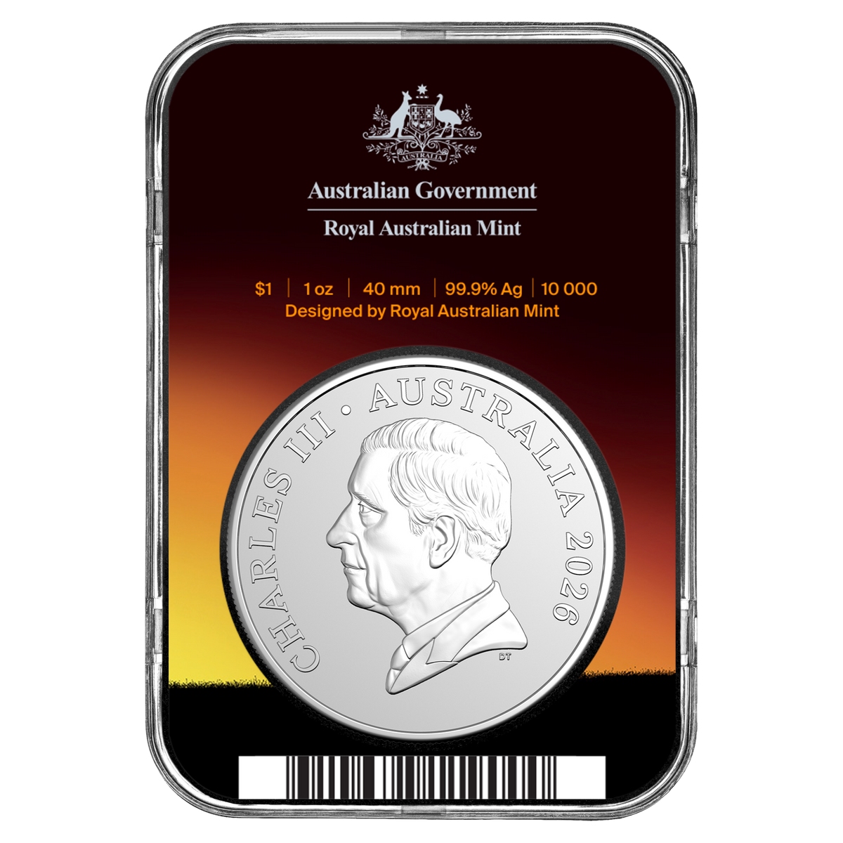 2026 Kangaroo Series Mob of 6 Roos - $1 Silver Frosted Uncirculated Coin