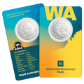 2026 ANDA Money Expo 'WA' Privy mark 20 Cent coin in card