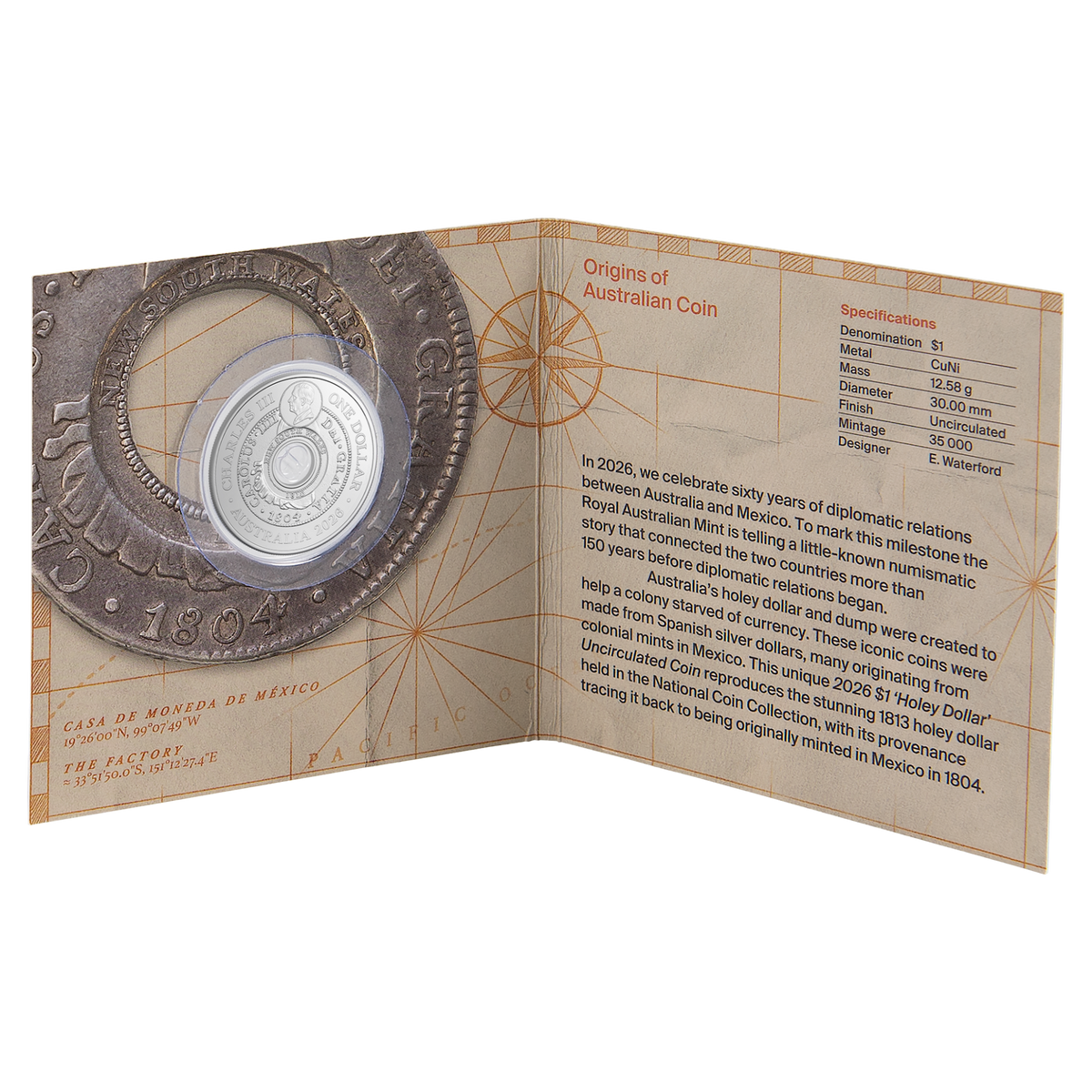 2026 Origins of Australian Coin - $1 Coin uncirculated coin