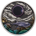 2023 Ningaloo Eclipse - $2 2oz Silver Antiqued Coloured Coin