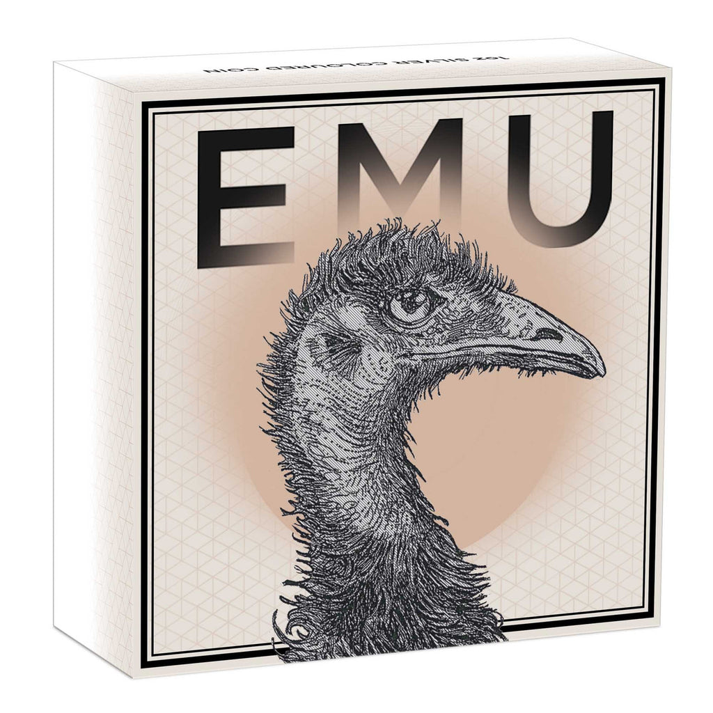 2023 Australian Emu 1oz Silver Coloured Coin
