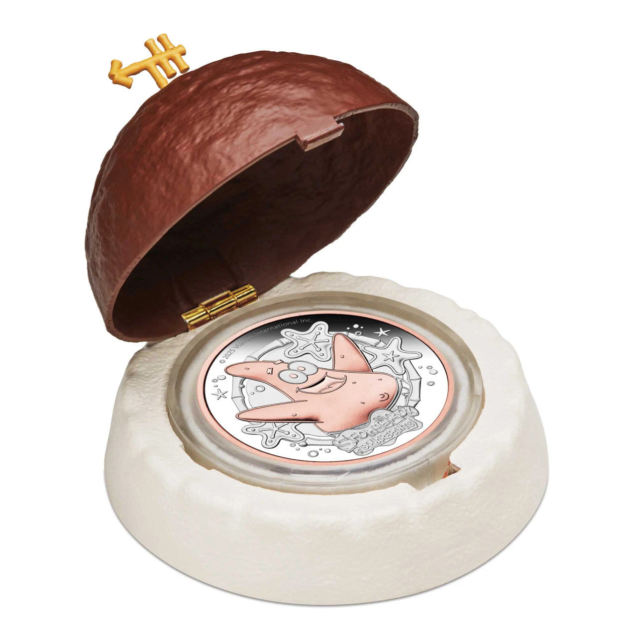 2025 SpongeBob SquarePants - Patrick Star 2oz Silver Proof Gilded Coin