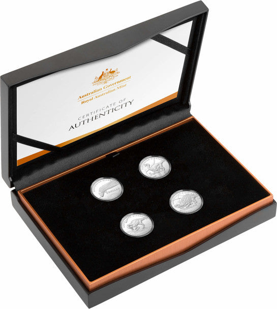 2022 Australian Dinosaurs Silver Proof Four-Coin Collection