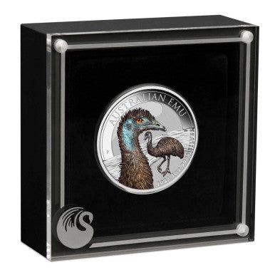 2023 Australian Emu 1oz Silver Coloured Coin