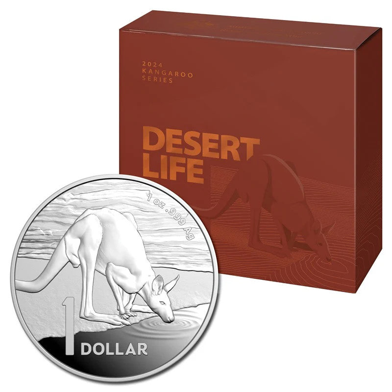 2024 $1 1oz Fine Silver Proof Coin – Kangaroo Series