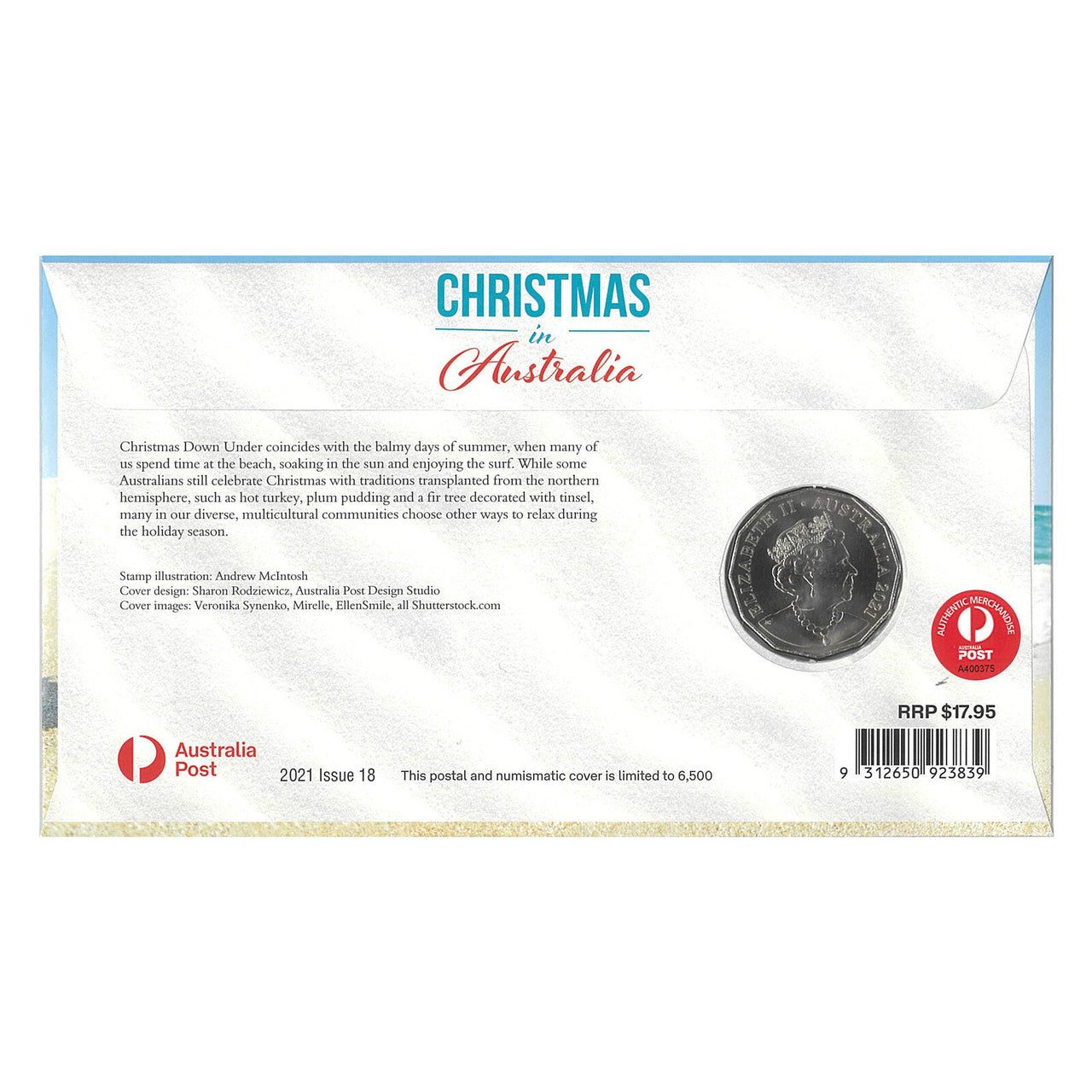 2021 Christmas in Australia 50 cent PNC
