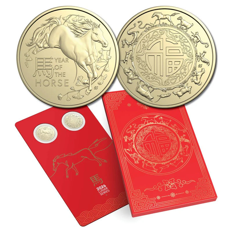 2026 Year of the Horse $1 Uncirculated Two-Coin Set