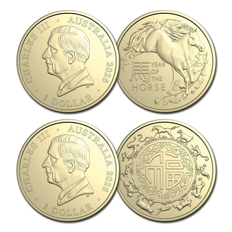 2026 Year of the Horse $1 Uncirculated Two-Coin Set