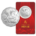 2026 Year of Horse 50 Cent coin in card