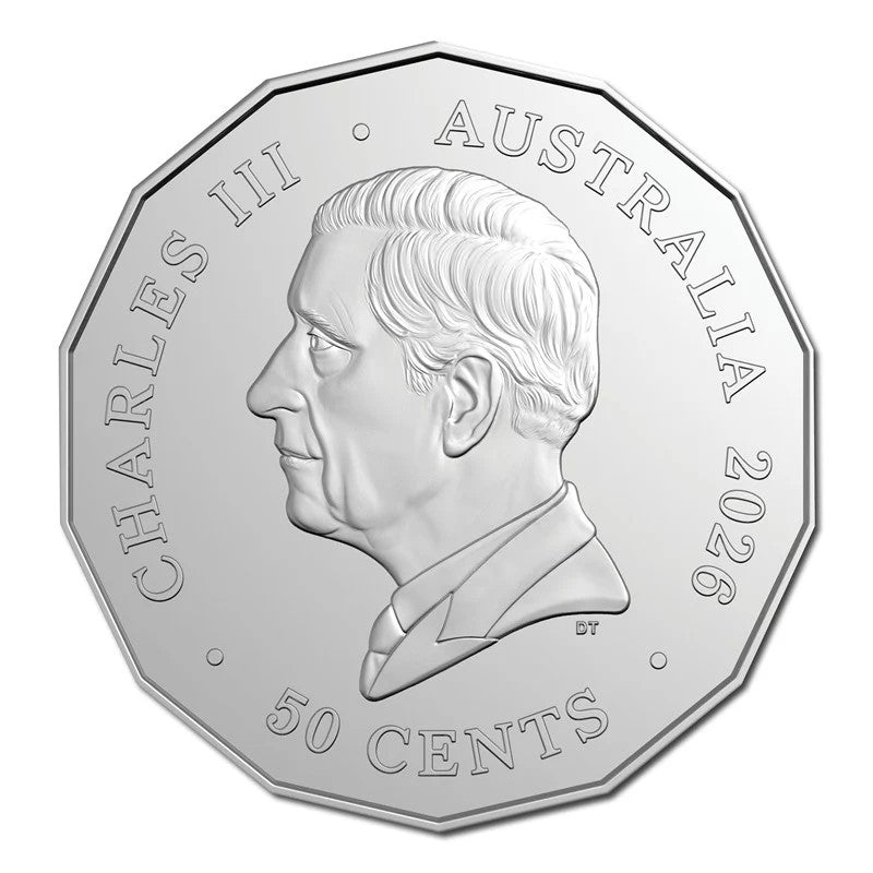 2026 Year of Horse 50 Cent coin in card