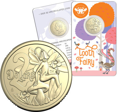 2025 $2 Tooth Fairy Uncirculated Coin in card