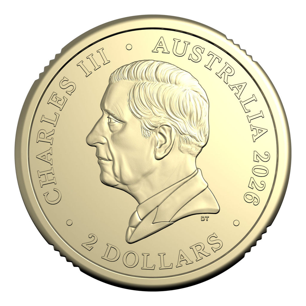 2026 Dawn Service $2 'C' Mintmark Colour coin in card