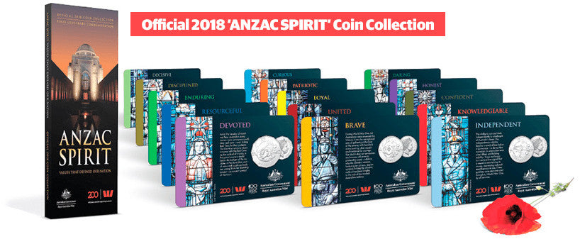 2018 ANZAC Spirit 15 Coin set