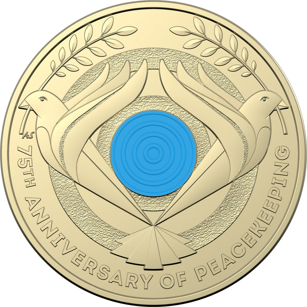 2022 75th Anniversary of Peacekeeping $2 Coloured Coin in card