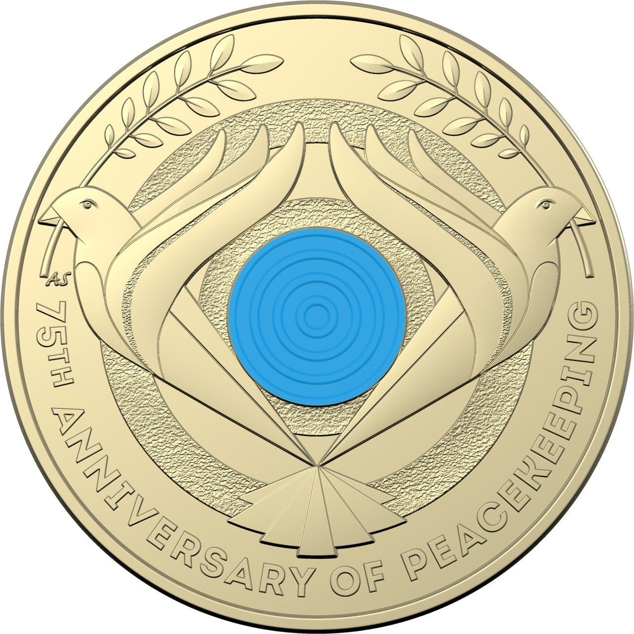 2022 75th Anniversary of Peacekeeping $2 Coloured Coin in card