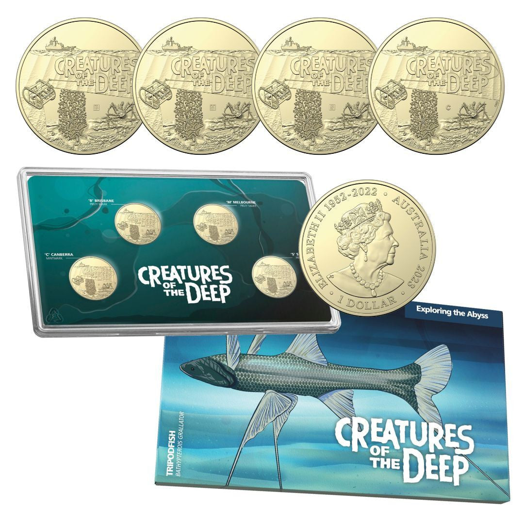 2023 Creatures of the Deep - $1 Four Coin Set