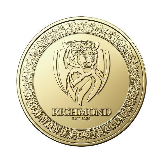 2023 AFL Richmond Coin in Card