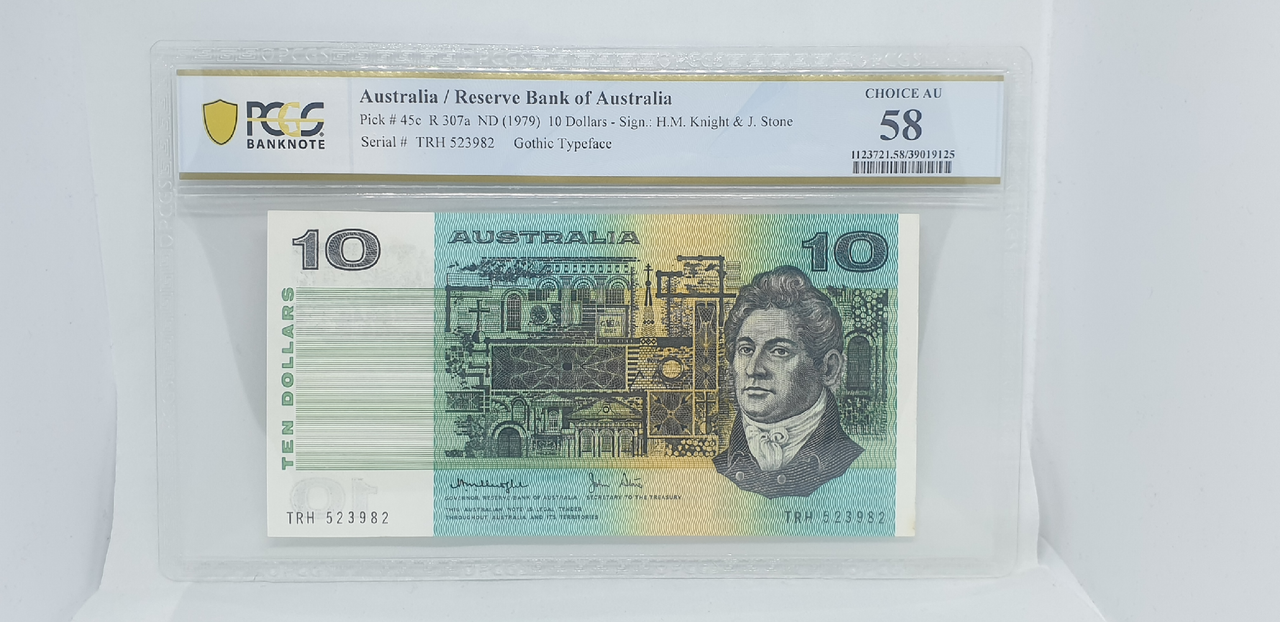 1979 Knight Stone PCGS Graded $10 Banknote