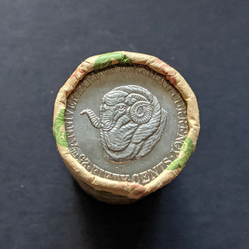 1991 50 Cents RAMs Head Security Roll
