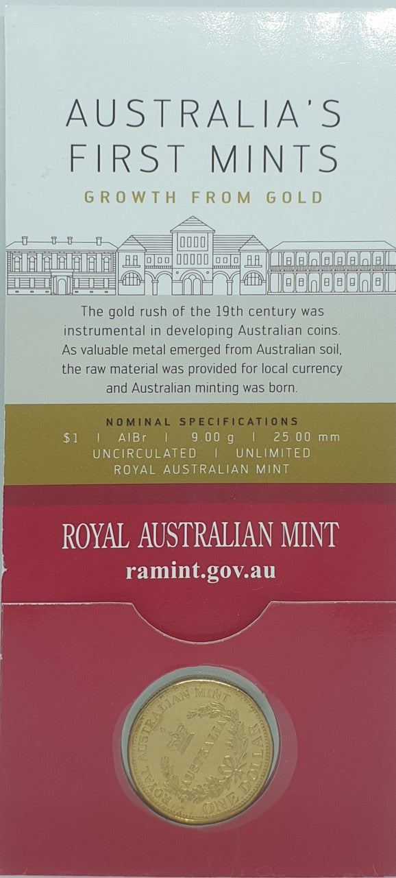 2016 $1 Australia's First Mints 'C' Mint Mark Uncirculated Coin