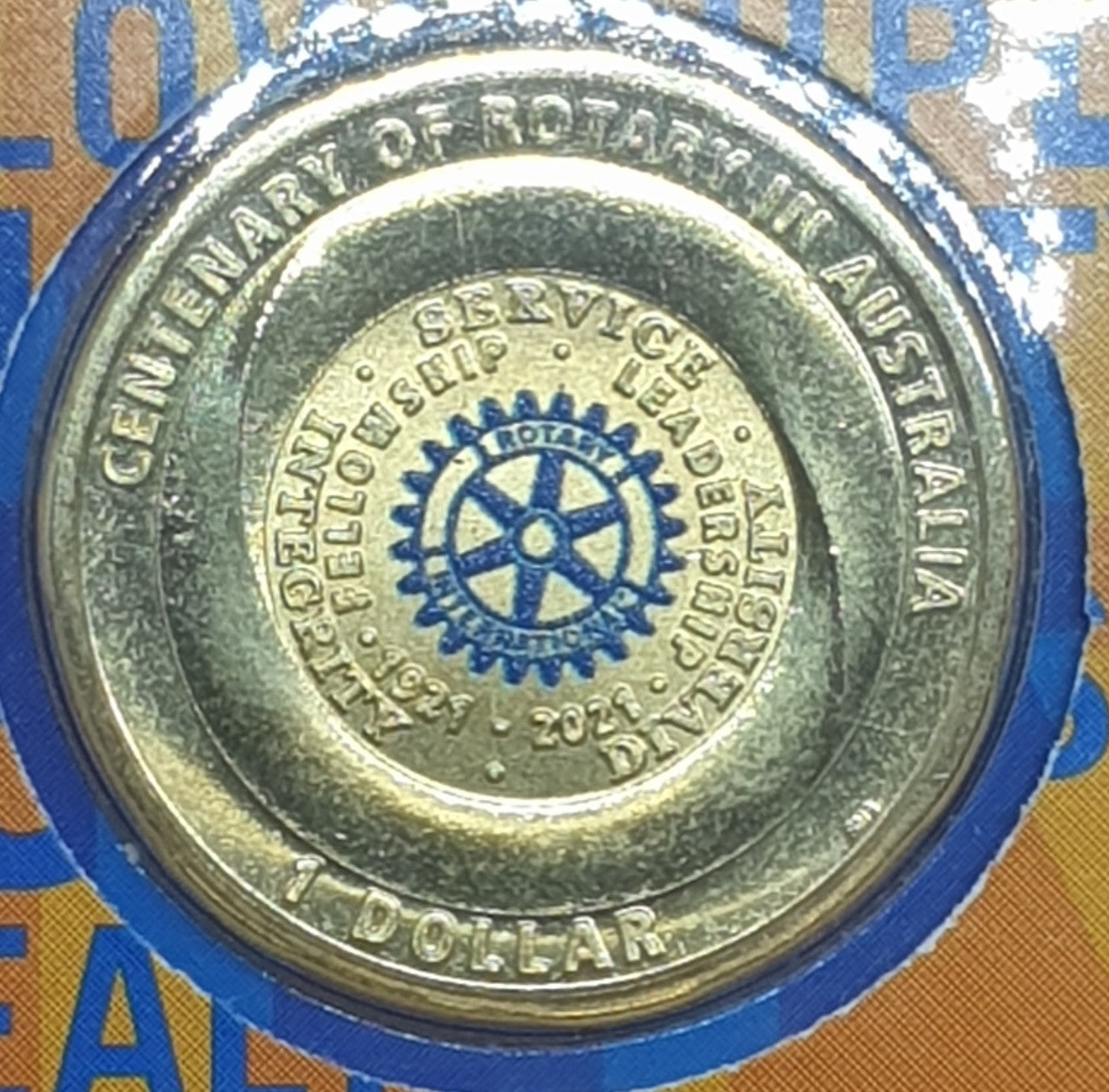 2021 Centenary of Rotary Australia Stamp and Coin Cover PNC