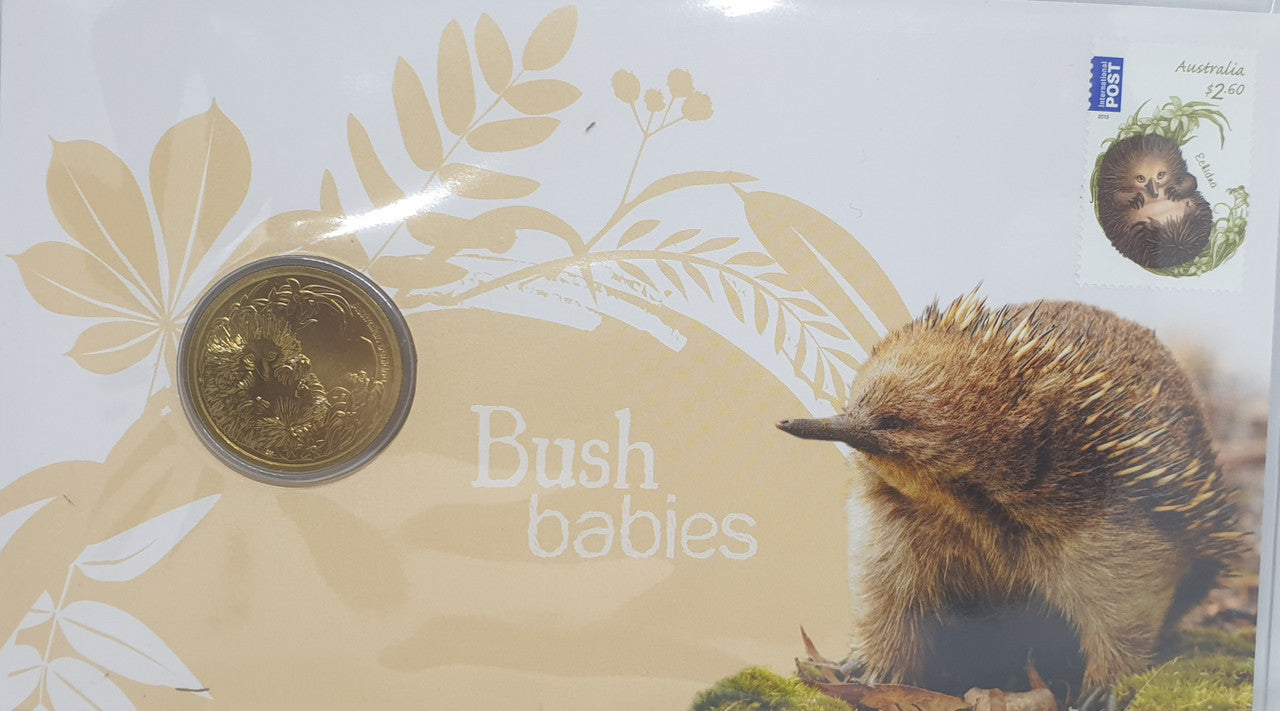 **ERROR** 2013 $1 Australian Bush Babies Echidna PNC