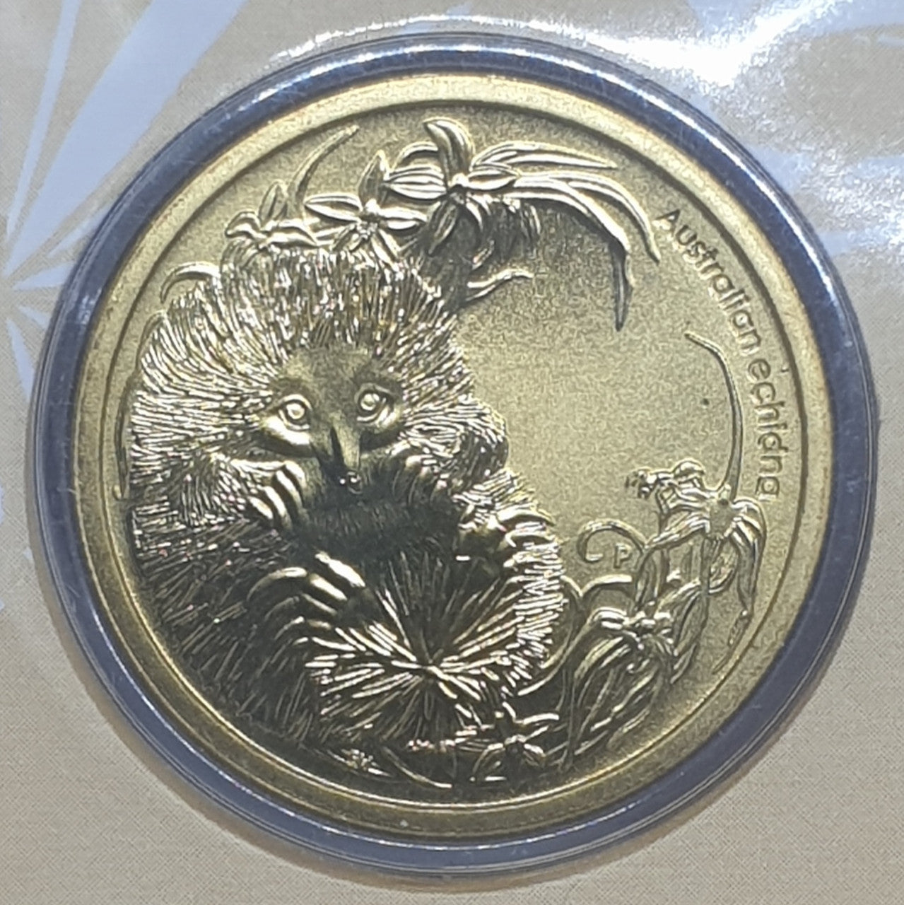 **ERROR** 2013 $1 Australian Bush Babies Echidna PNC