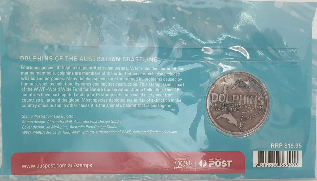 2009 Dolphins of the Australian Coastline Medallion & Stamp Cover