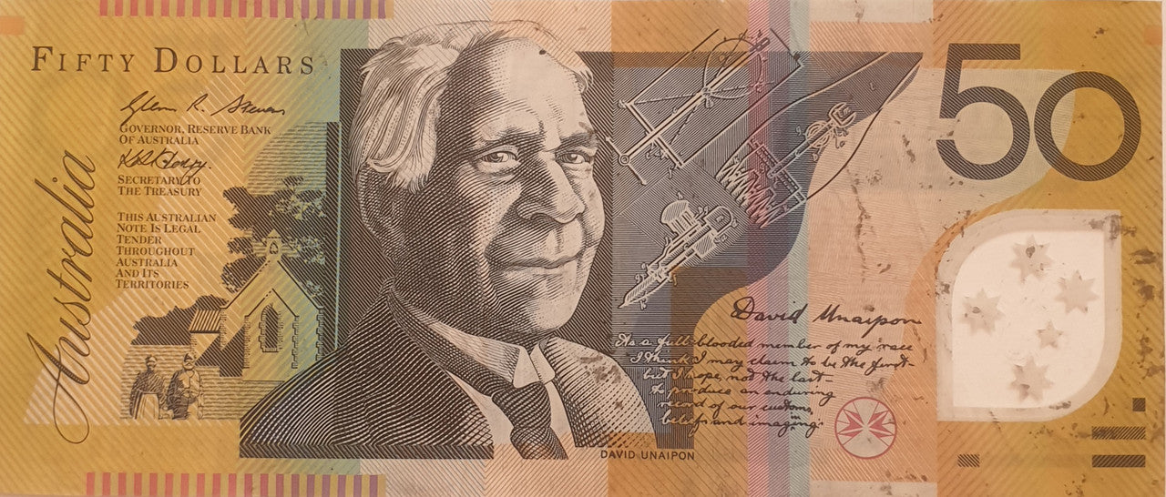2008 Fifty Dollars $50 Banknote AA08 First Prefix - Circulated