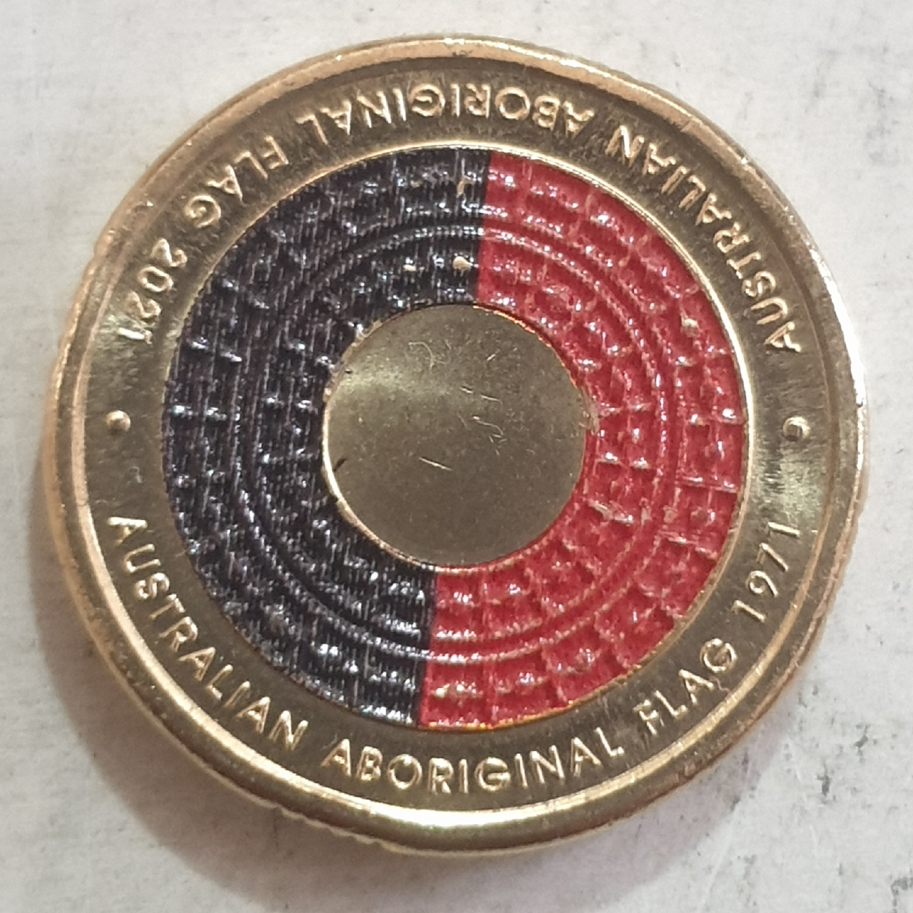 25 x 2021 $2 Aboriginal Flag Coloured aUNC Coins