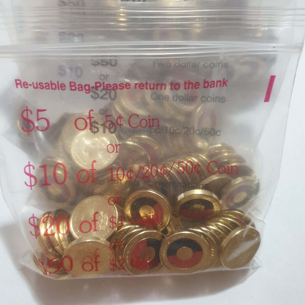 25 x 2021 $2 Aboriginal Flag Coloured aUNC Coins